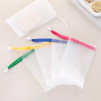 

1/3/5/10pcs Mesh Bag Hangable White Nylon Foaming Mesh Soap Net Nylon Soap Mesh Net for Cleansing Face Bathroom Supplies Bag