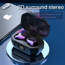 G01-1 5,0 Bluetooth наушники IPX6 водонепроницаемые TWS беспроводные наушники 6D стерео HiFi Звук в ухо наушники сенсорное управление гарнитуры