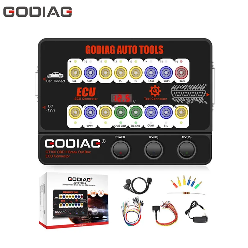 GODIAG GT100 автоинструменты OBD II разъем блока управления |