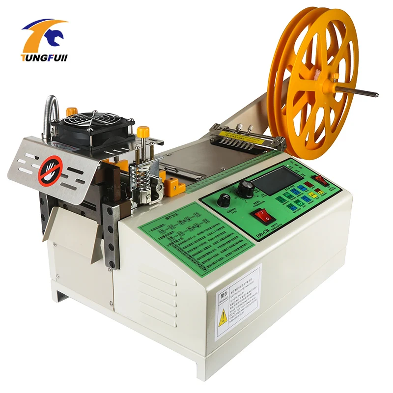 Cloth Belt Cutting Machine Computer Automatic Hot And Cold Magic Adhesive Tape Zipper Webbing Machi