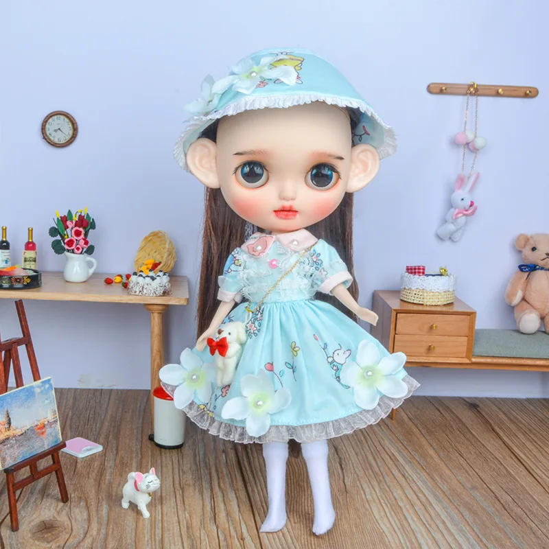 

1/6 Blyth Dolls Clothes Adorable Clothing Set Dress for 30 cm NBL Ball Jointed Dolls BJD Girls Dolls Accessories Toys for Girls