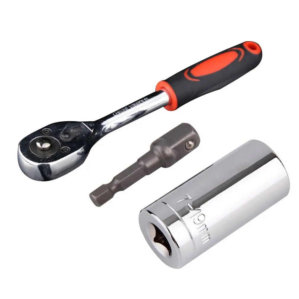 

Magic Universal Torque Wrench Head Set 7-19mm Sleeve Socket Adapter Power Drill Ratchet Bushing Spanner Key Hand Tools