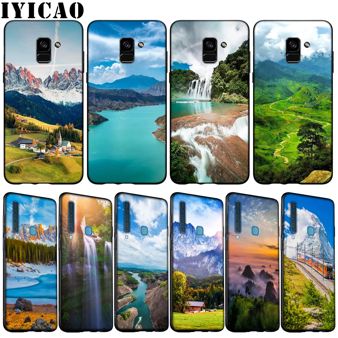 IYICAO Alps мягкий чехол для телефона Samsung Galaxy A51 A71 A81 A91 A41 A21 A11 A01 A2 Core J8 J7 J4 J6 Plus Prime 2018 |