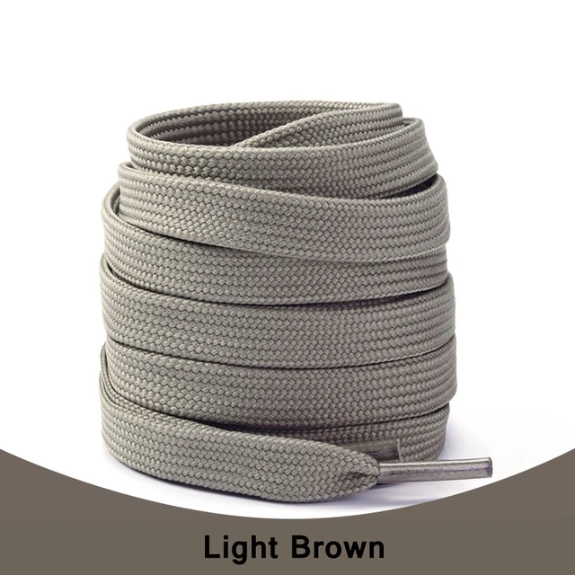 1Pair Sneakers Shoelaces Shoes Accessories Laces for Shoes Unisex Flat Shoe Laces Shoe Strings Shoelaces  Af1 Light brown