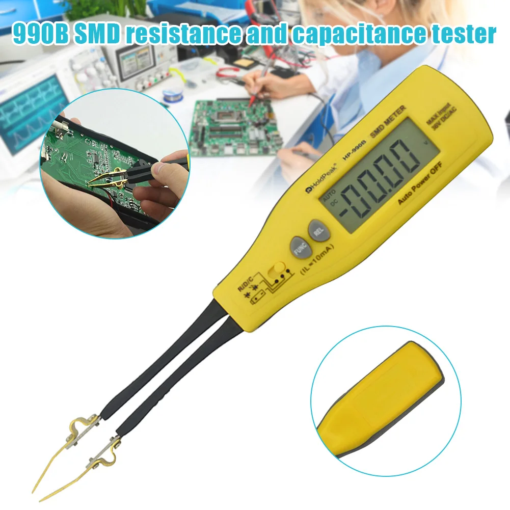 HP-990B SMD тестер емкостей сопротивления мультиметр относительное значение Батарея зажим тестера мультиметр JA55