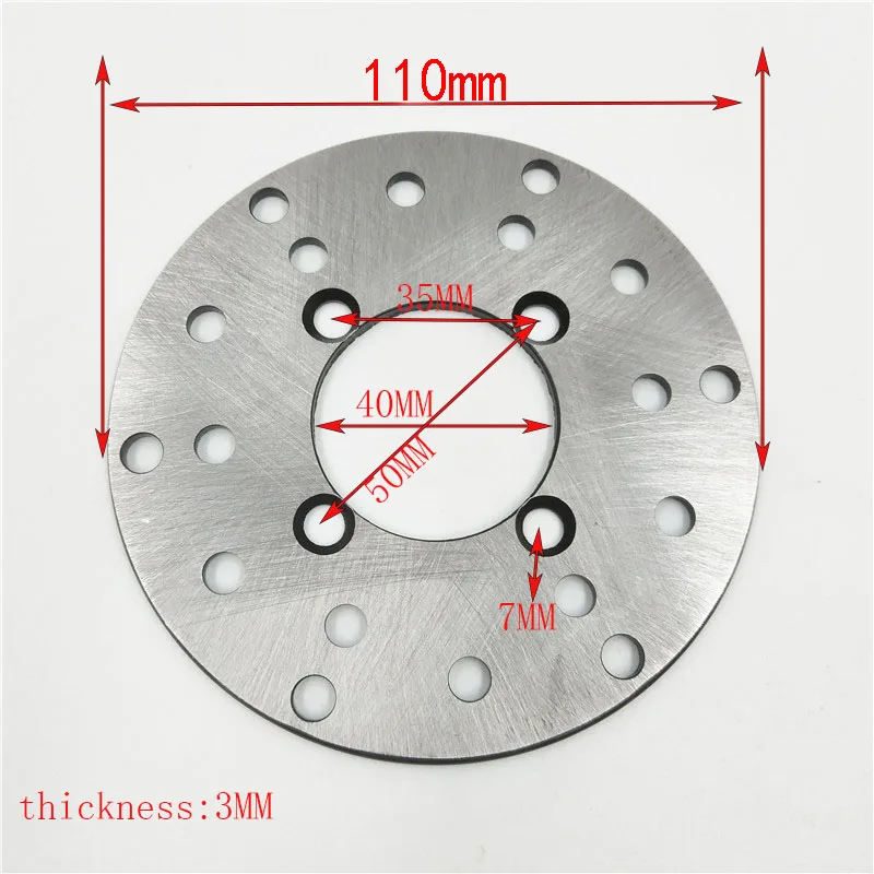 Motorcycle Brake Discs Front Rear Brake Disc Rotor 108 130 158 170 180 190MM For 125cc 150cc 200cc 250cc Quad Pit Dirt Bike ATV UTV