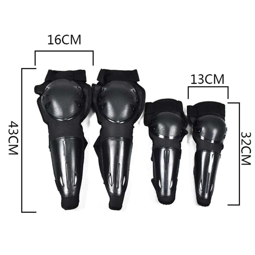 1 Set Motorcycle Cycling Knee Shin Pads Protector Elbow Protective Guard
