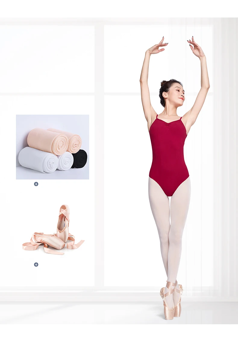Ballet Leotards for Women Adult Dance Camisole Gymnastics Leotard Ballet Costume Red Black Bodysuit Swimwear Swimsuit Women Ballet Leotards for Women Adult Dance Camisole Gymnastics Leotard Ballet Costume Red Black Bodysuit Swimwear Swimsuit Women