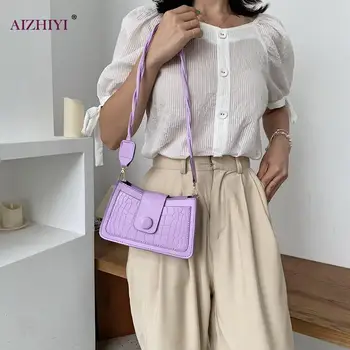 

Fashion Stone Pattern Women Messenger Handbag PU Solid Woven Strap Shoulder Bag Vintage Crossbody Bags for Women Birthday Gifts
