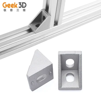 

10/20pcs Angle Aluminum 2020 4-Corner Bracket Fittings 20x20x17 Corner Angle Bracket for Connector Aluminium Profile CNC Router