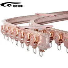 Угловой отсек окно балкон большой изогнутый трек инженерные рельсы Slideway ремесло ручной коленчатый алюминиевый сплав занавес трек занавес R