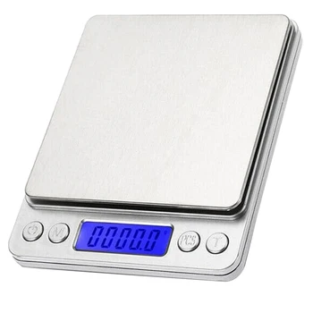

Stainless Steel Digital Kitchen Scale, 3Kg/0.1G Mini Food Scale, Electronic Scale, USB Rechargeable Digital Scale