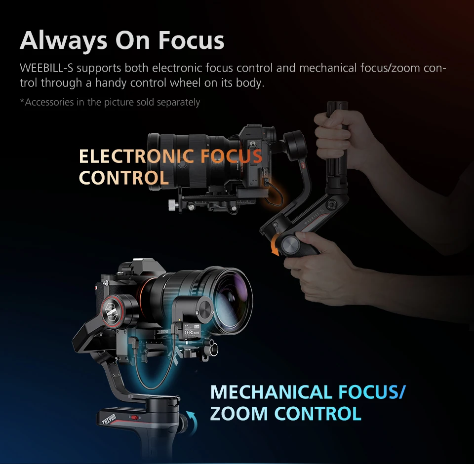 Zhiyun Weebill S DSLR Gimbal Stabilizer for DSLR & Mirrorless Camera Sony A7M3 A7III A7R3 Nikon Z6 Z7 Panasonic GH5 GH5s Canon