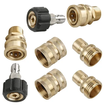 

Pressure Washer Adapter Set,Quick Disconnect Kit, M22 Swivel To 3/8 inch Quick Connect, 3/4 inch To Quick Release, 8-Pack