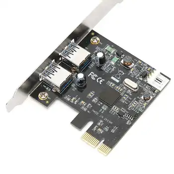 

USB3.0 Expansion Card 2-Port 5Gbps Speed PCIE Board Computer High-Speed Conversion Adapter Hot Sale