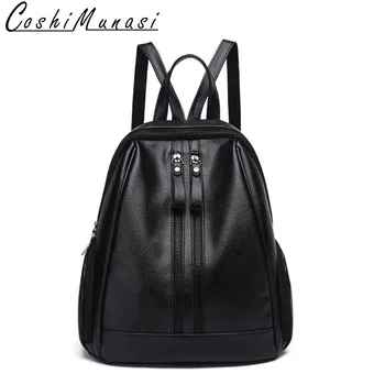 

Designer Women backpacks 2020 New Atmospheric Upscale Backpack Simple Solid Color ladies Bag Carry Multiple Zipper Portable Bag