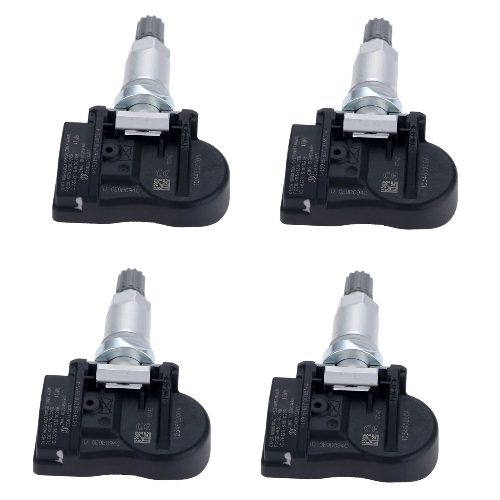 4 шт. датчик давления в шинах 433 МГц TPMS для Tesla модель 3 S X 103460200A 1034602-01-A