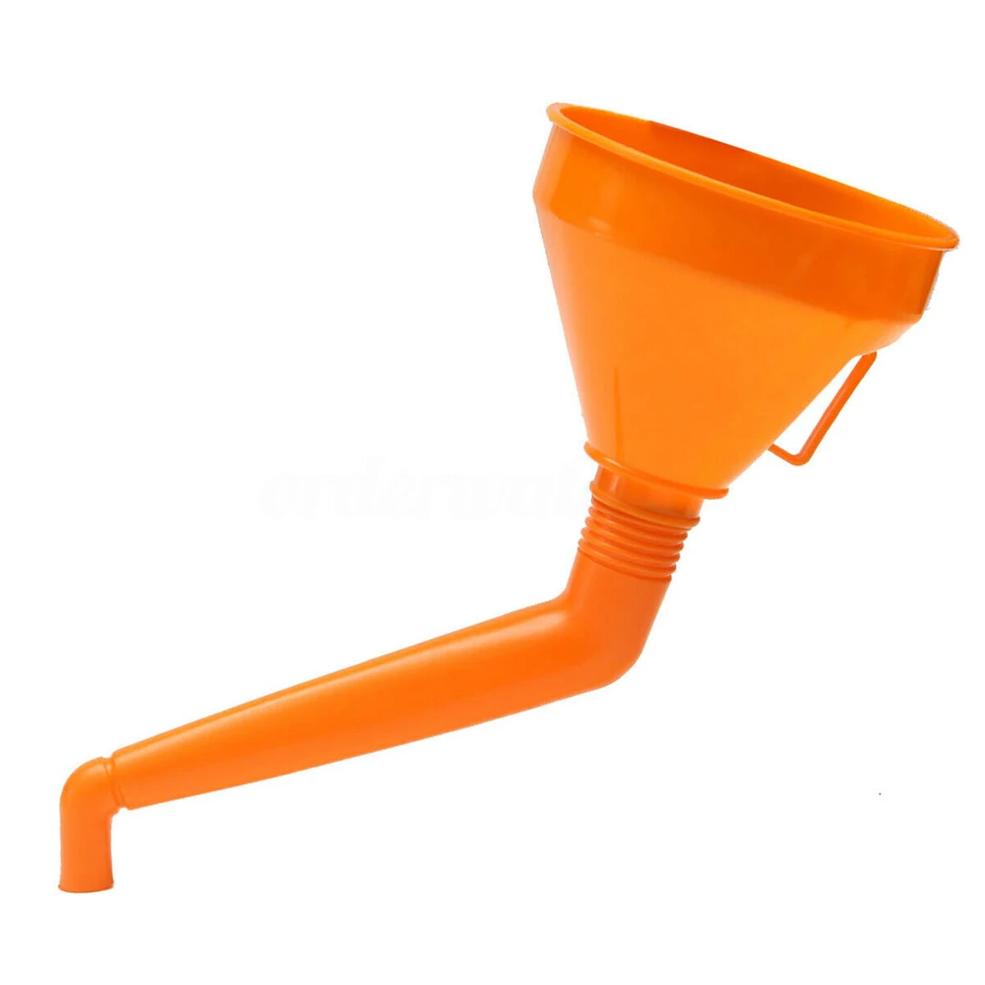 Justdodo Universal Car Funnel with Soft Tube Plastic Funnel Can Spout For Oil Water Fuel Petrol Gasoline Car Accessories