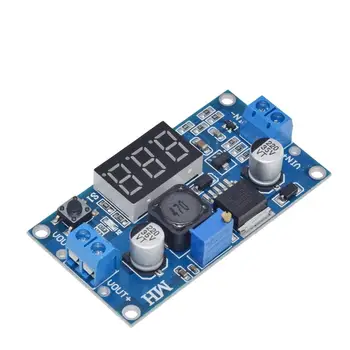 TZT LM2596 BUCK 3A DC-DC Voltage Adjustable Step-Down Power Module + Blue LED Voltmeter