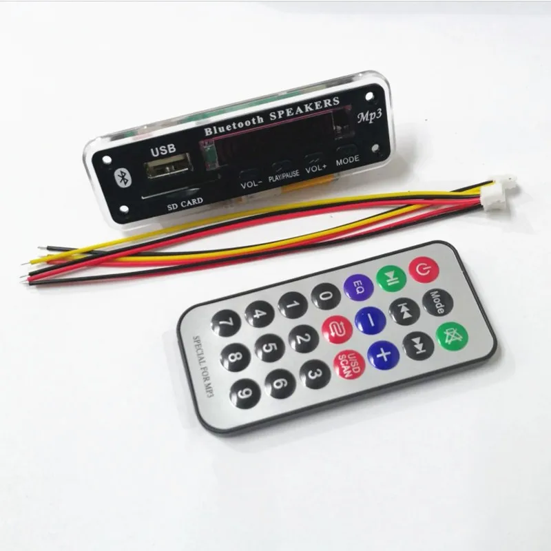 MP3 Беспроводная плата Bluetooth автомобильный аудио 5 в декодер модуль Поддержка USB SD