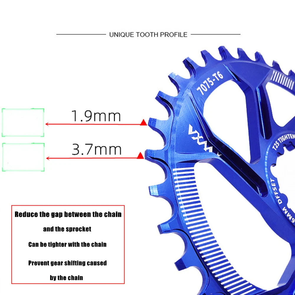 VXM MTB GXP велосипед fixed фиксированная зубчатая рукоятка 34T 36T 38T 40T бензопила для sram gx xx1 X1 x9 GXP pedivela смещение 6 мм