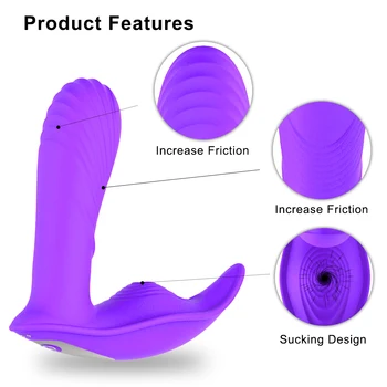 Heatable Wearable Vibrator Sex Toys for Women Adult G Spot Clitoris Sucker Stimulator Wireless Remote Control Panties Vibrator 5