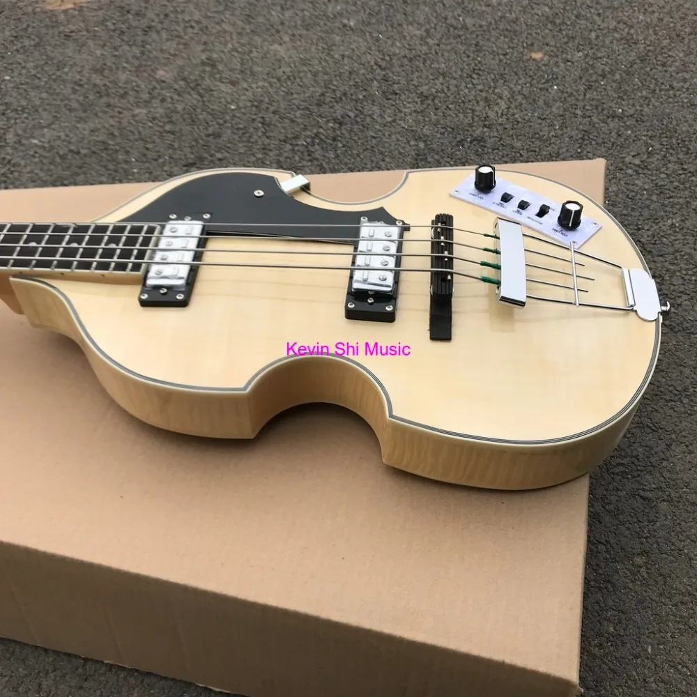 Натуральный бас-гитара Hofner hofner BB2 электрический бас Пламя клен корпус Hofner BB2 бас hofner bass гитара