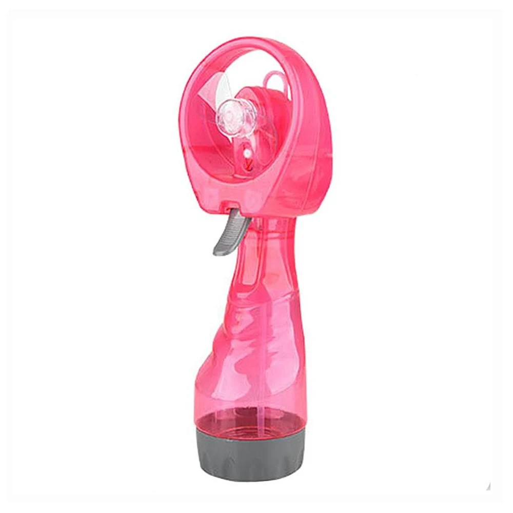 Портативный персональный ручной вентилятор, мощный вентилятор, охлаждающие брызги воды, вентилятор, вентилятор для увлажнения, для путешествий на открытом воздухе, прочный летний охладитель - Цвет: light red