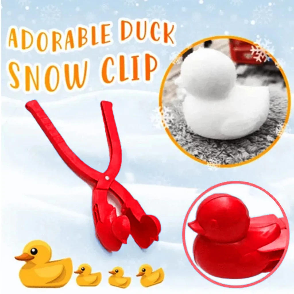 New  Baby Kids Toys Snow Snowball Maker Clip Maker Animal Shaped Snow Sand Mold Tool Winter Kids 4PC Bir