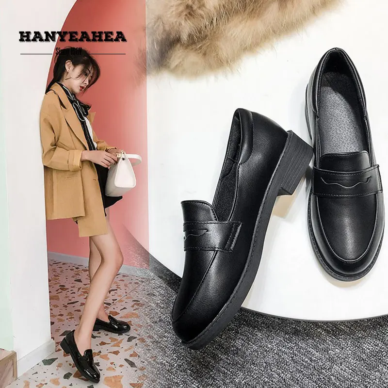 

Round Toe Women's Loafers Fashion Leisure Chaussure Femme Sweet Concise Hollow Women's Loafers