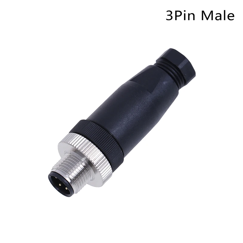A PG7 Сенсор разъем IP67 3/4/5 Pin типа «папа»/женский прямой/правый угол M12 штепсельной вилки - Цвет: A