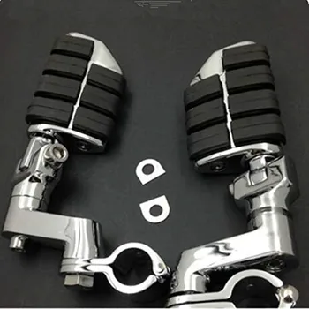 

Custom Motorcycle Dually Highway Clamp 1" 25mm Foot Pegs Footrest For Honda Yamaha Suzuku Kawasaki Bobber Chopper Cafe Racer