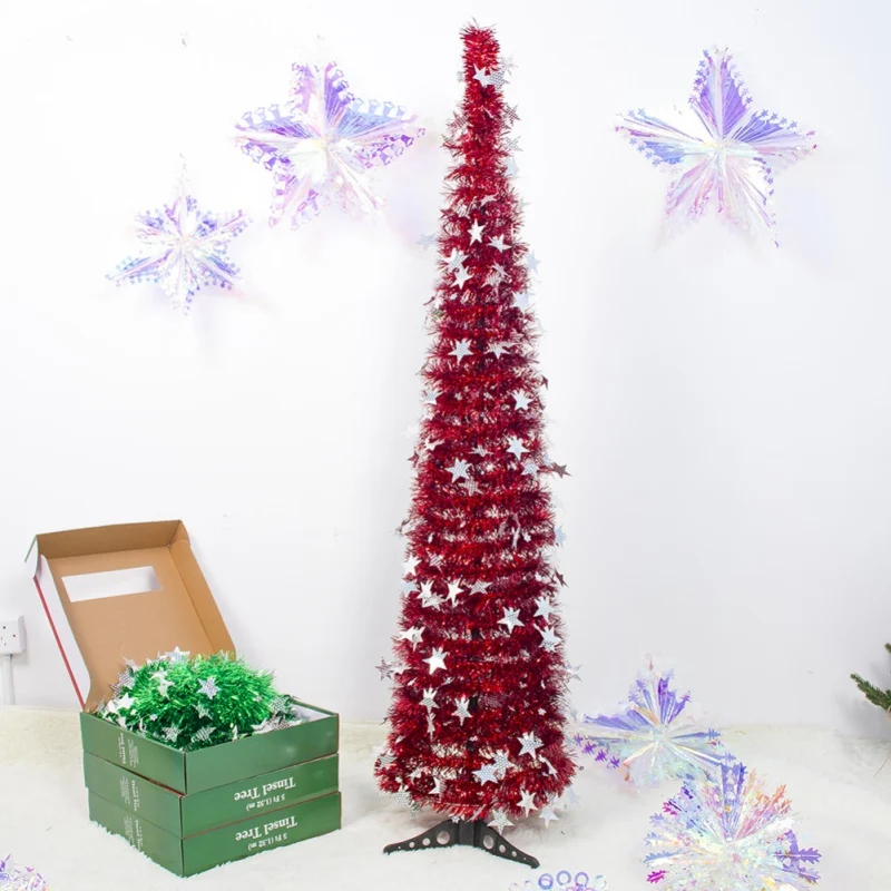 Пайетки для поделок новогодняя елка со звездой украшения праздничные украшения поставки елки