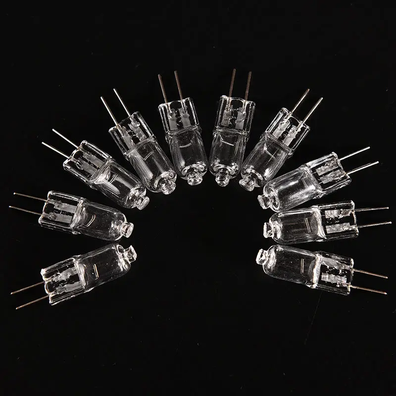 

10pcs/lot Mini Size 32mm*8mm G4 JC Type Halogen Light Bulb Lamp 12V 20W