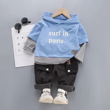 

Infant Clothing for Baby Girls Clothes Set Newborn Baby Boys Clothes Patchwork Sleeve T Shirt Pants 2Pcs/Set Autumn Outfits Suit