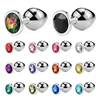 Black Stainless Smooth Steel Butt Plug Tail Anal Plug Sex Toys Crystal Jewelry Trainer Anal Dildo Adults Sex Toys For Women/Man 1