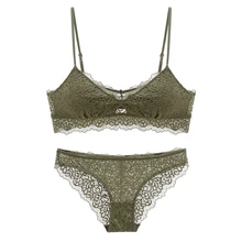 Тонкий хлопковый бюстгальтер со съемной вышивкой, кружевной комплект нижнего белья, женское нижнее белье, кружевной топ, бюстгальтер для девочек