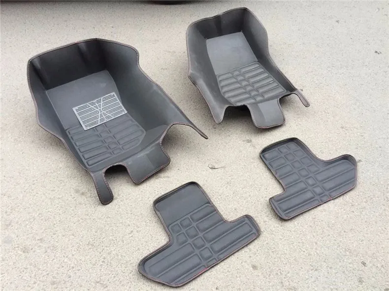 Стиль кожаные автомобильные коврики для jeep wrangler JK 2007- 2013 2012 rubicon Запчасти Аксессуары