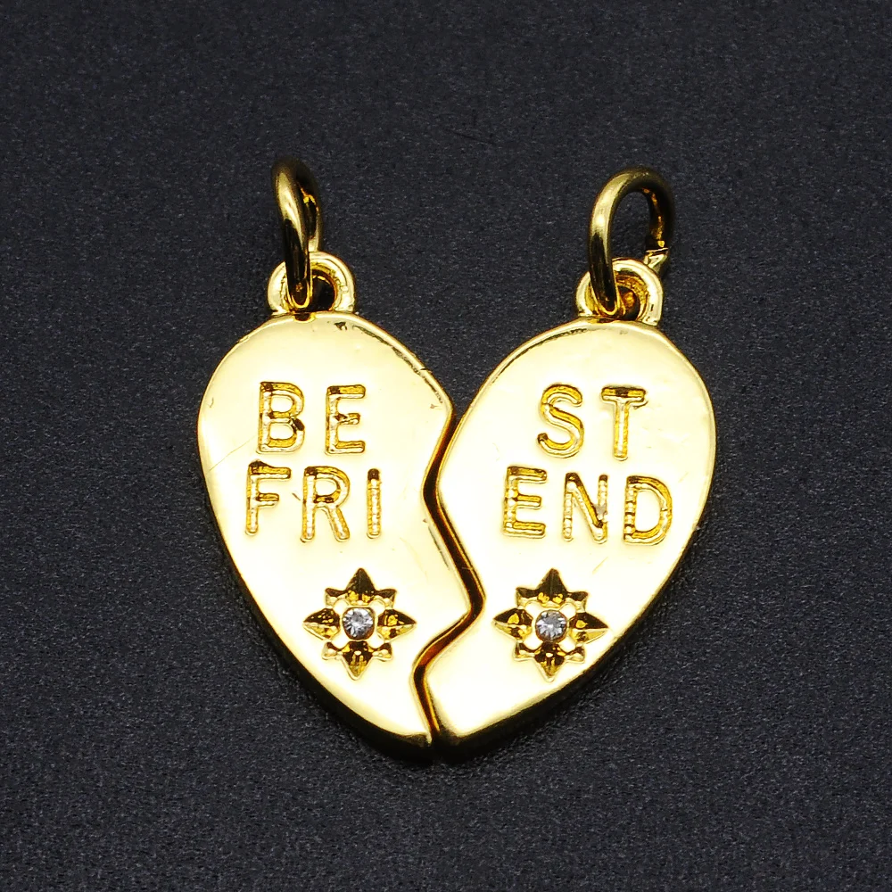 3 пары/Лот подвески из сплава лучший друг оптовая продажа ожерелье браслет