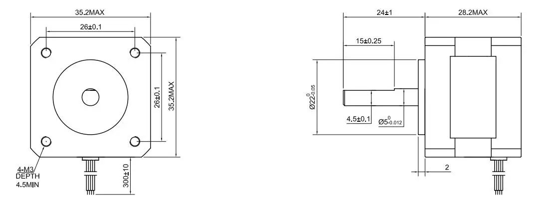 0.9deg Нема 14 шаговый двигатель 11Ncm 0.4A 35x35x28 мм шаговый двигатель 4-свинец набор «сделай сам» для ЧПУ 3D-принтеры мотор