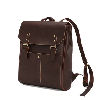 

Men Women Leather Backpacks Black School Bags for Teenagers Boys College Bookbag Laptop Backpacks Travel Bags mochila masculina