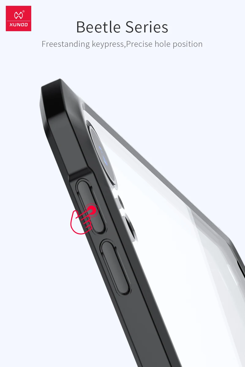 Xundd защитный чехол для планшета для Apple iPad 10,2 дюймов iPad чехол Новая Противоударная защита, подушка безопасности мягкий умный чехол прозрачный чехол Shel