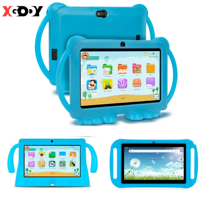 7 дюймов детская двухслойная планшет обучения детей игровой подарок на день