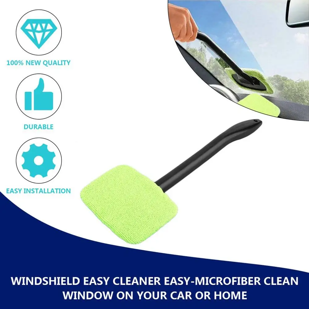 

Portable Plastic Windshield Easy Cleaner Easy-microfiber Clean Window On Your Car Or Home Washable Fast Easy Shine Handy