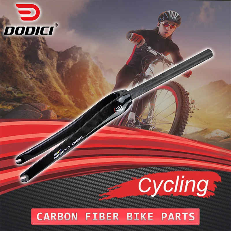 DODICI Full Carbon Fiber Road Bike Fork 700c Carbon Fork Onepiece Straight Tube Front Fork