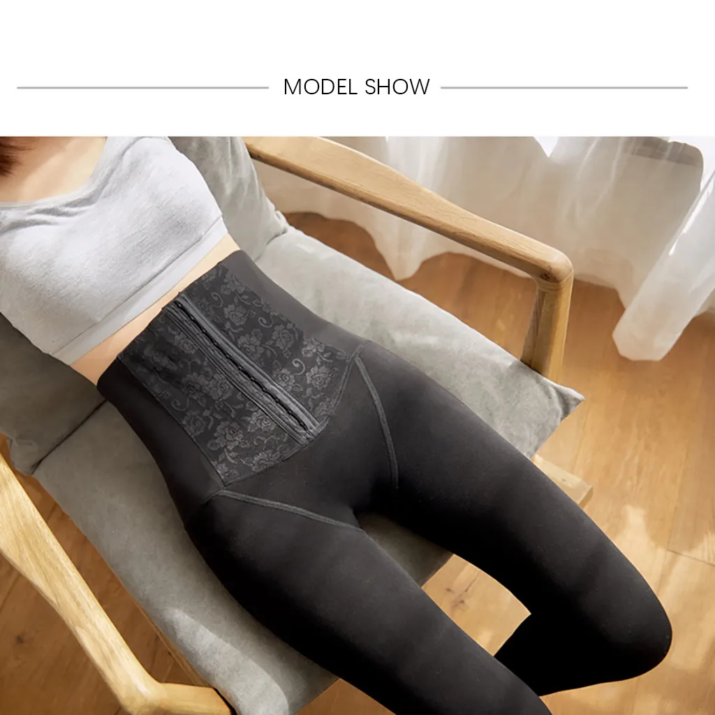 Fleece Lined Leggings for Women-Winter High Waisted Plush Thermal Tights