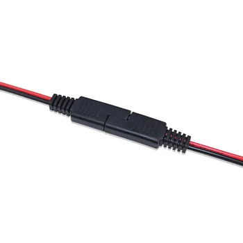 

1 pair SAE Connector Cable Car Battery Extension Tender DC Power Automotive DIY Solar Cell Connection Transfer 18AWG 15CM Lengt