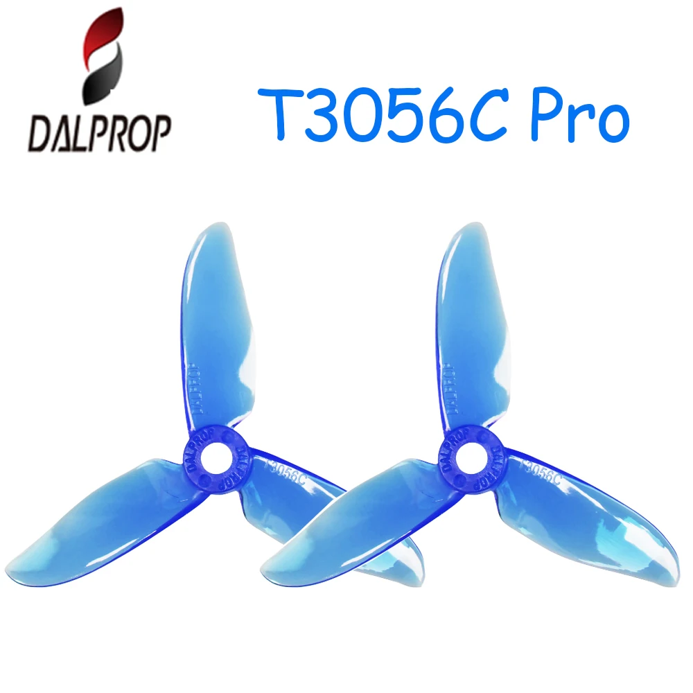 Dalprop Cyclone T3056C PRO 3 дюйма PC + ABS Clover Prop прозрачный синий Лопасти пропеллер для RC дрона