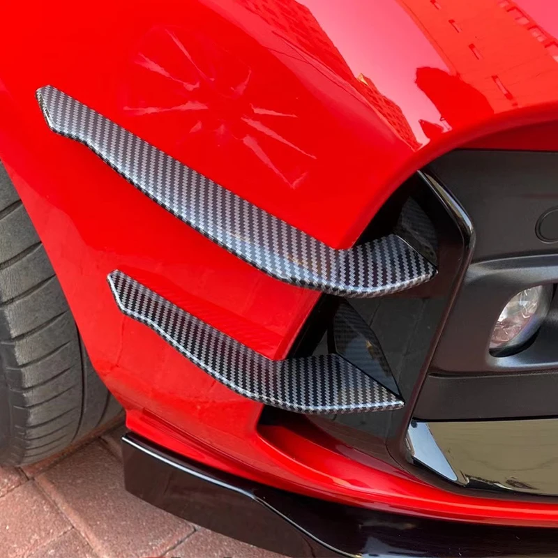 Car Bumper Lip Fin Splitter Spoiler Canard Front bumper side blade trim fender for Ford focus St/st-line MK4 18-21