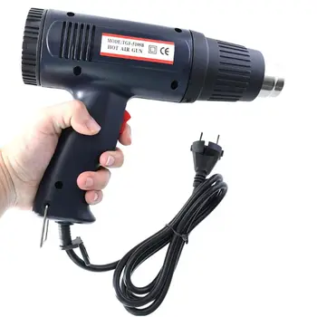 

220V 1500W EU Industrial Electric Hot Air Gun Thermoregulator Heat Guns Shrink Wrapping Thermal Power Tool E65B